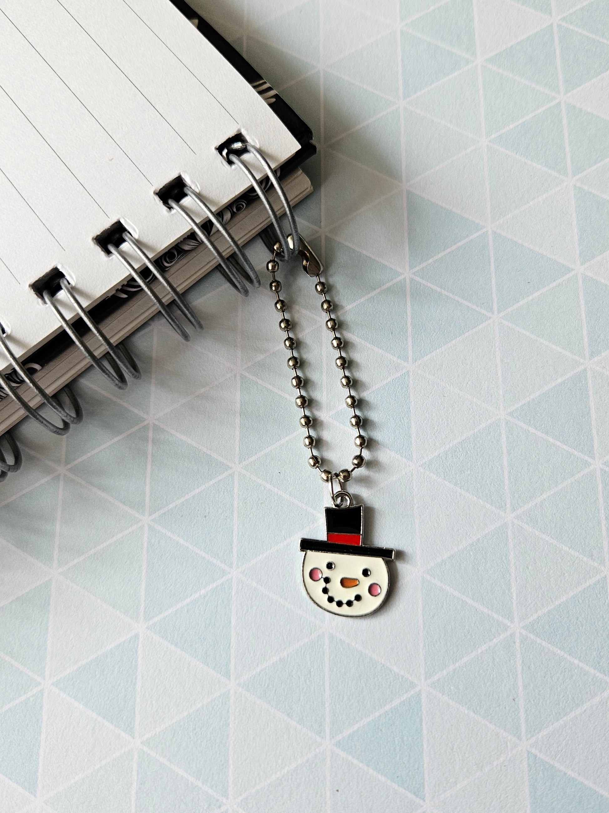 snowman planner charm