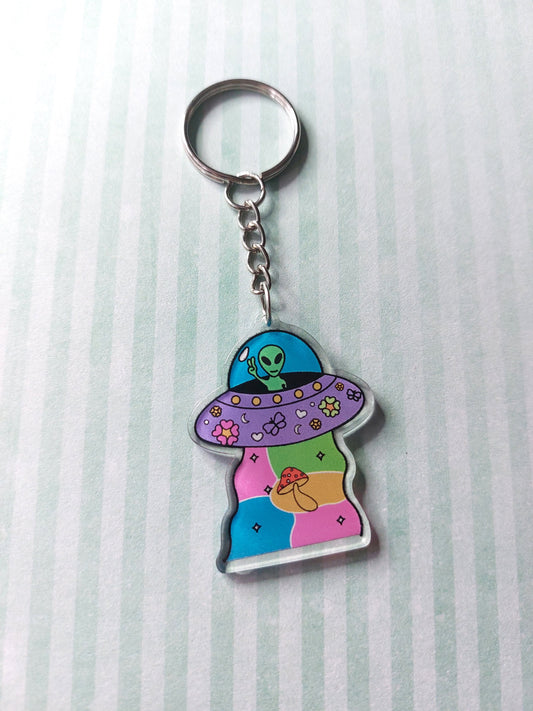 funky UFO keyring