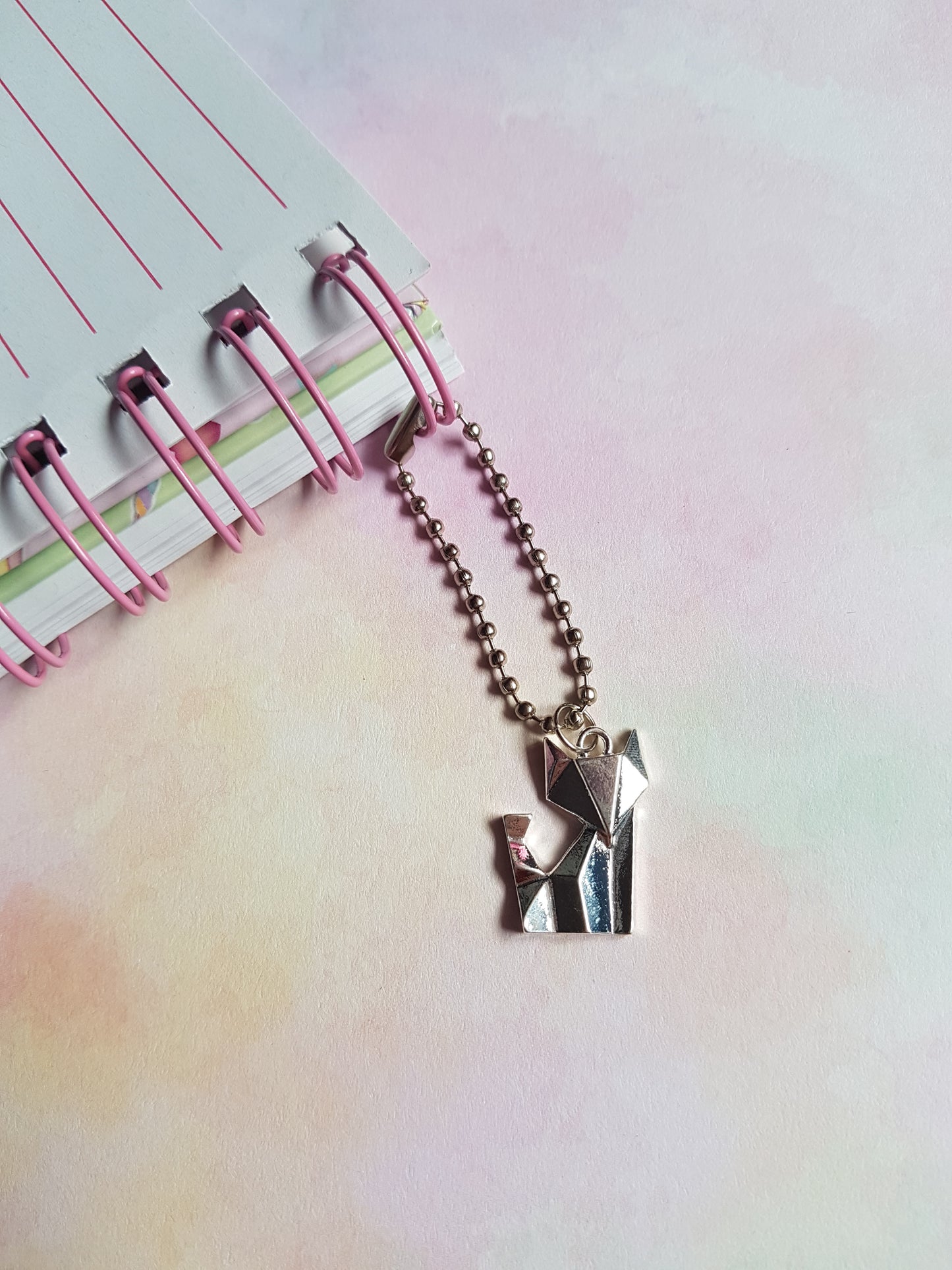 origami fox planner charm