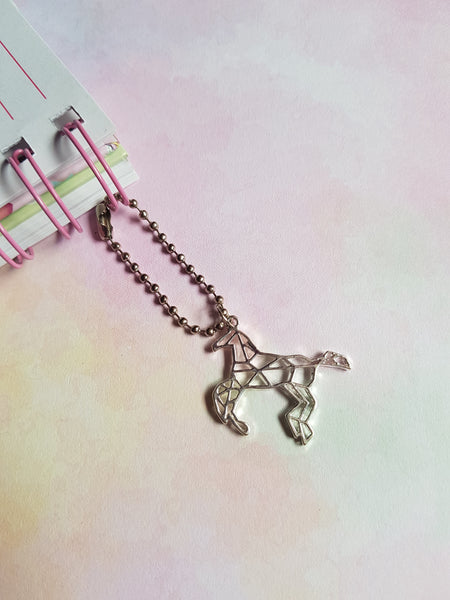 origami horse planner charm