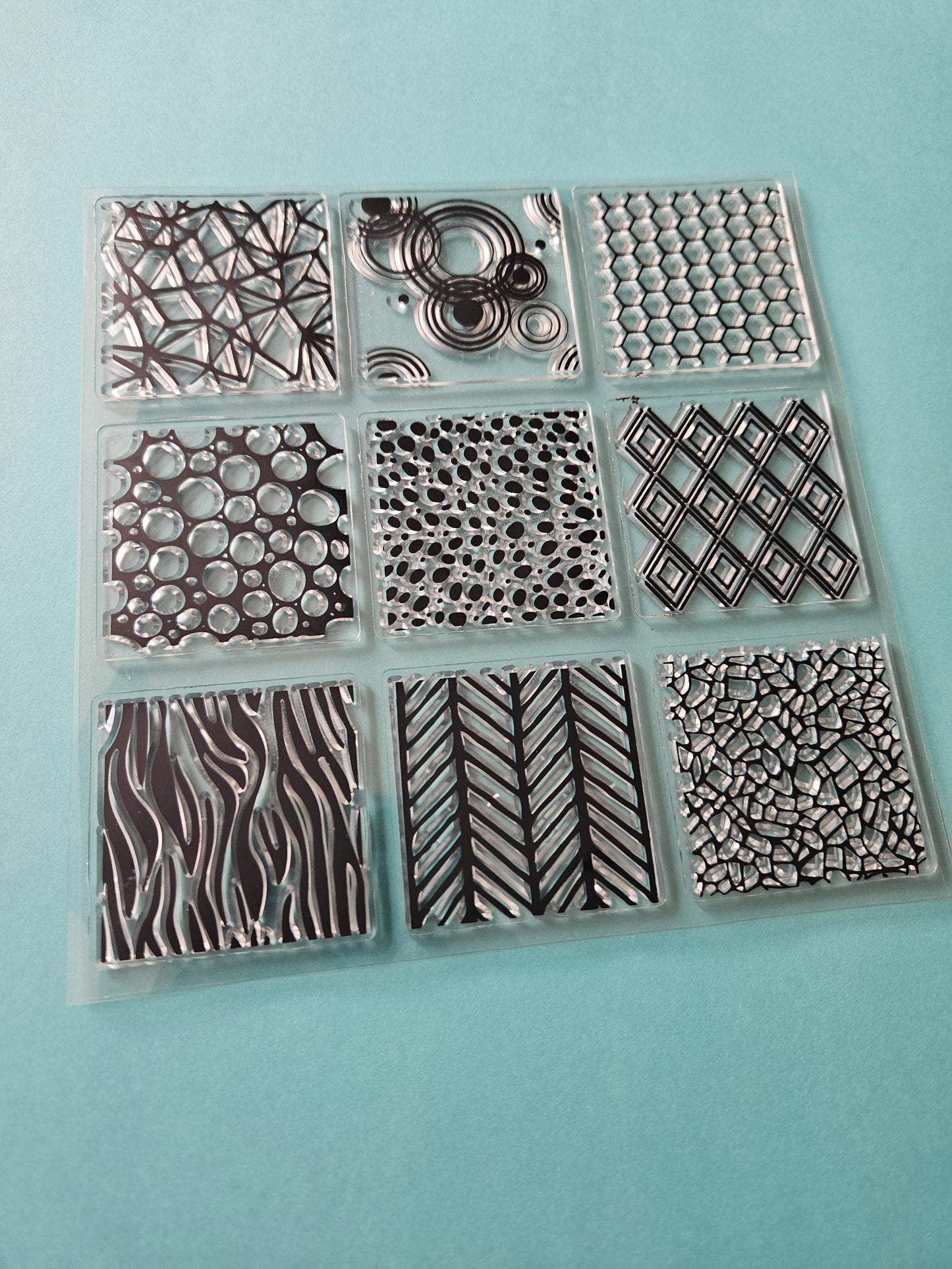 Clear Silicone Stamp Sheet - Patterns