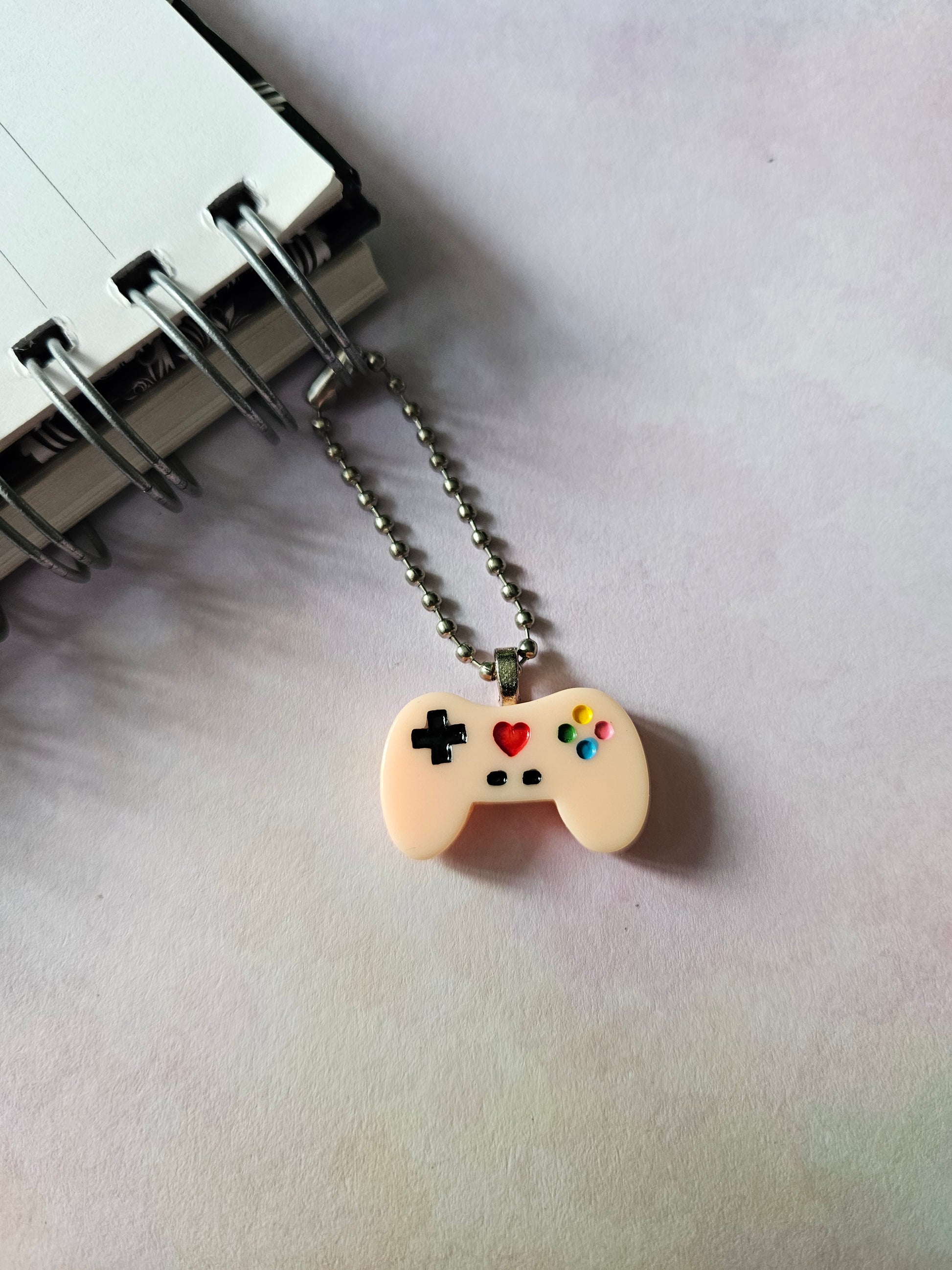 game controller planner charm - pink 