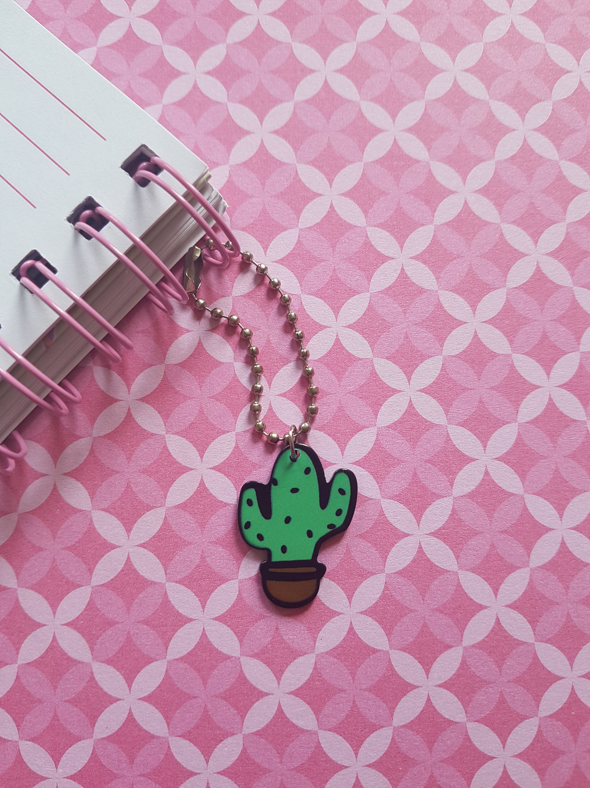 cactus planner charm