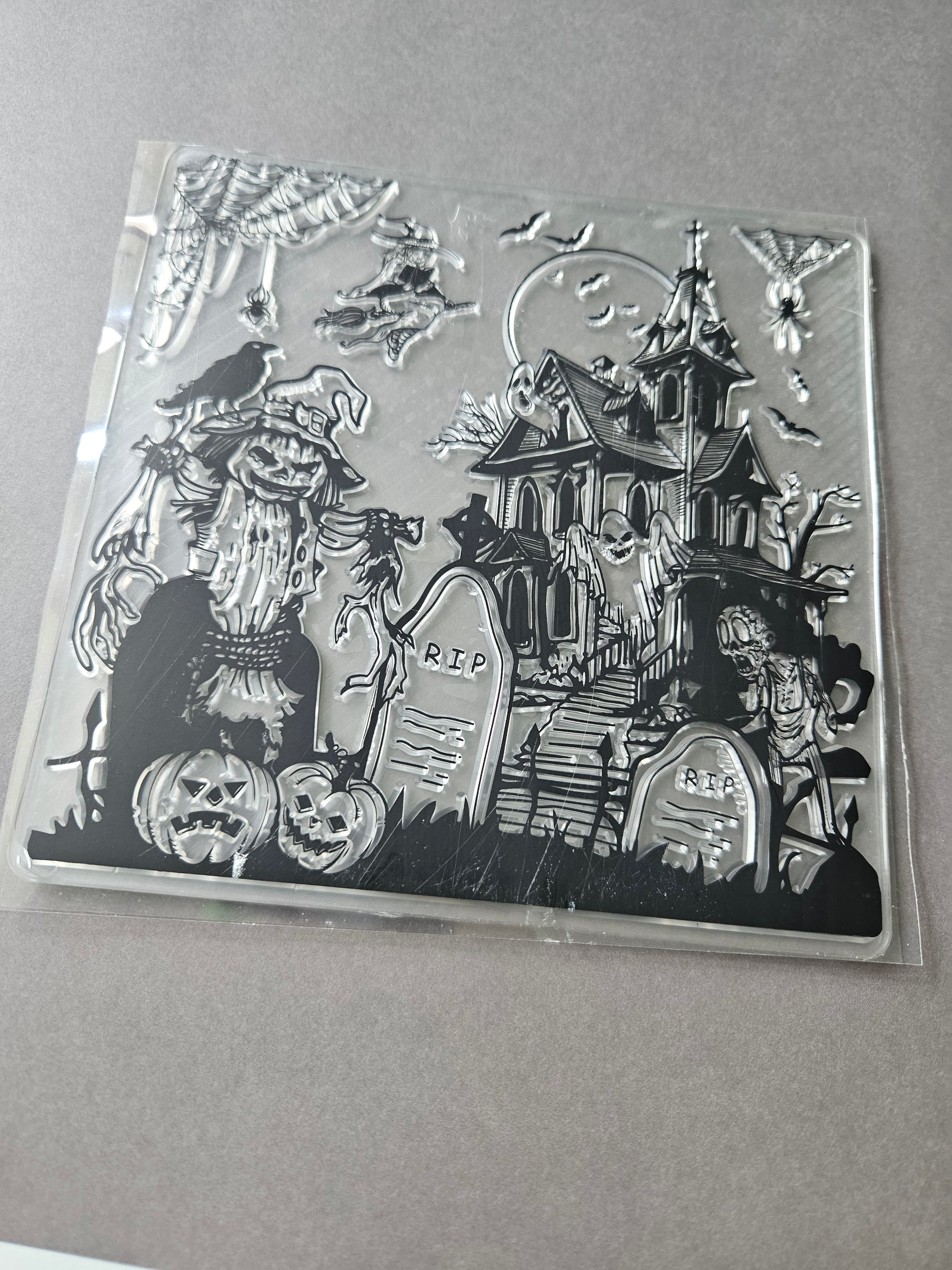 clear silicone stamp sheet - pumpkin scarecrow