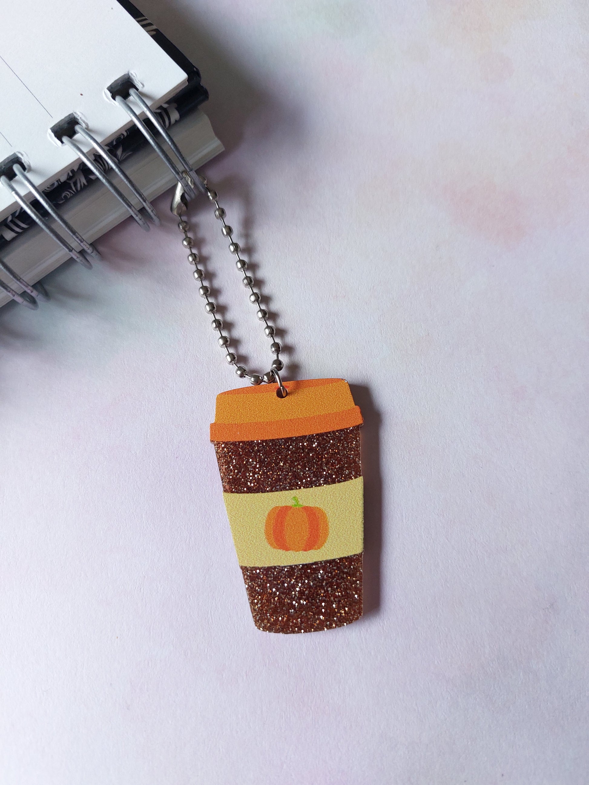 pumpkin spice latte planner charm 