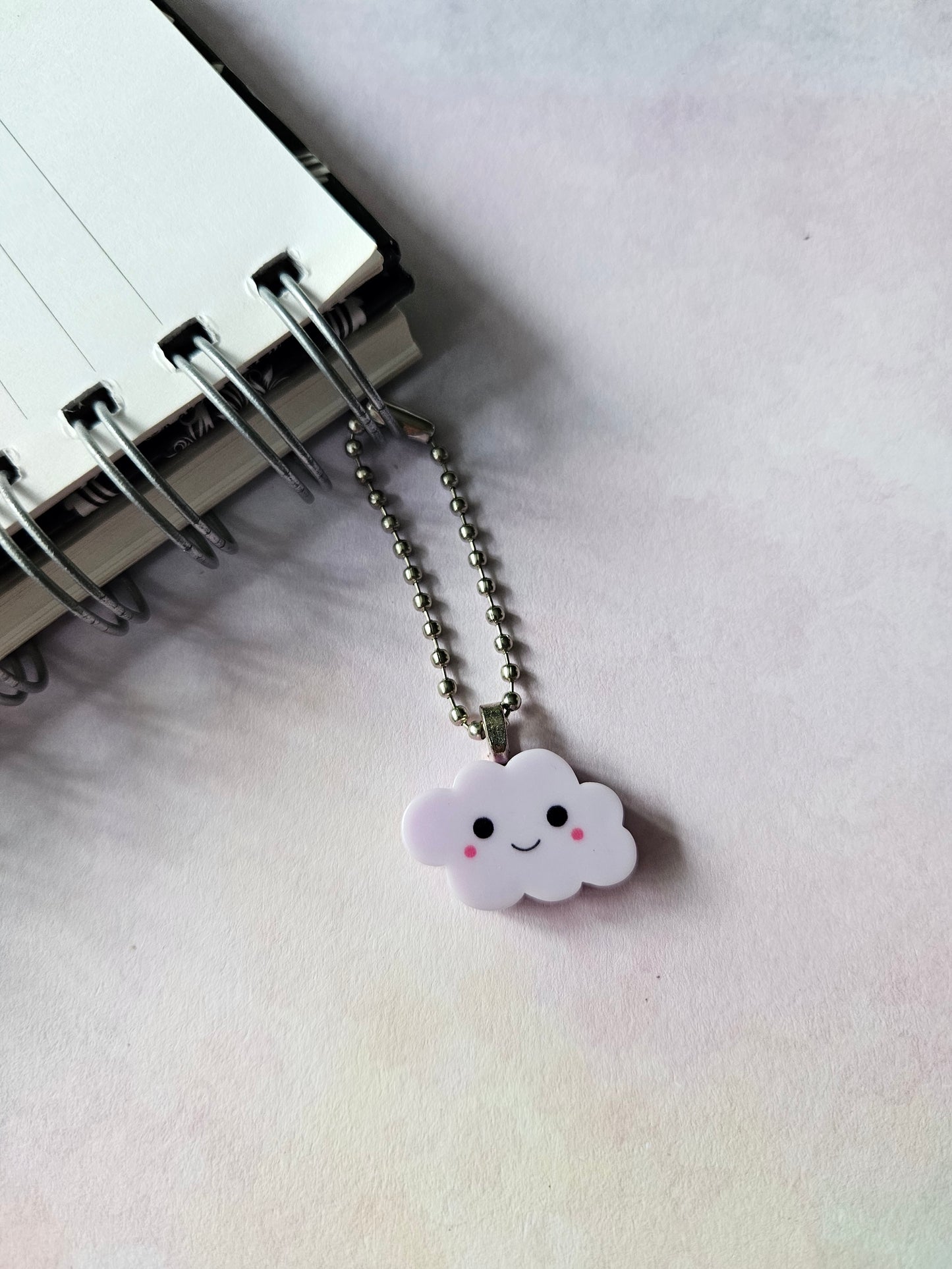 kawaii cloud planner charm - purple 