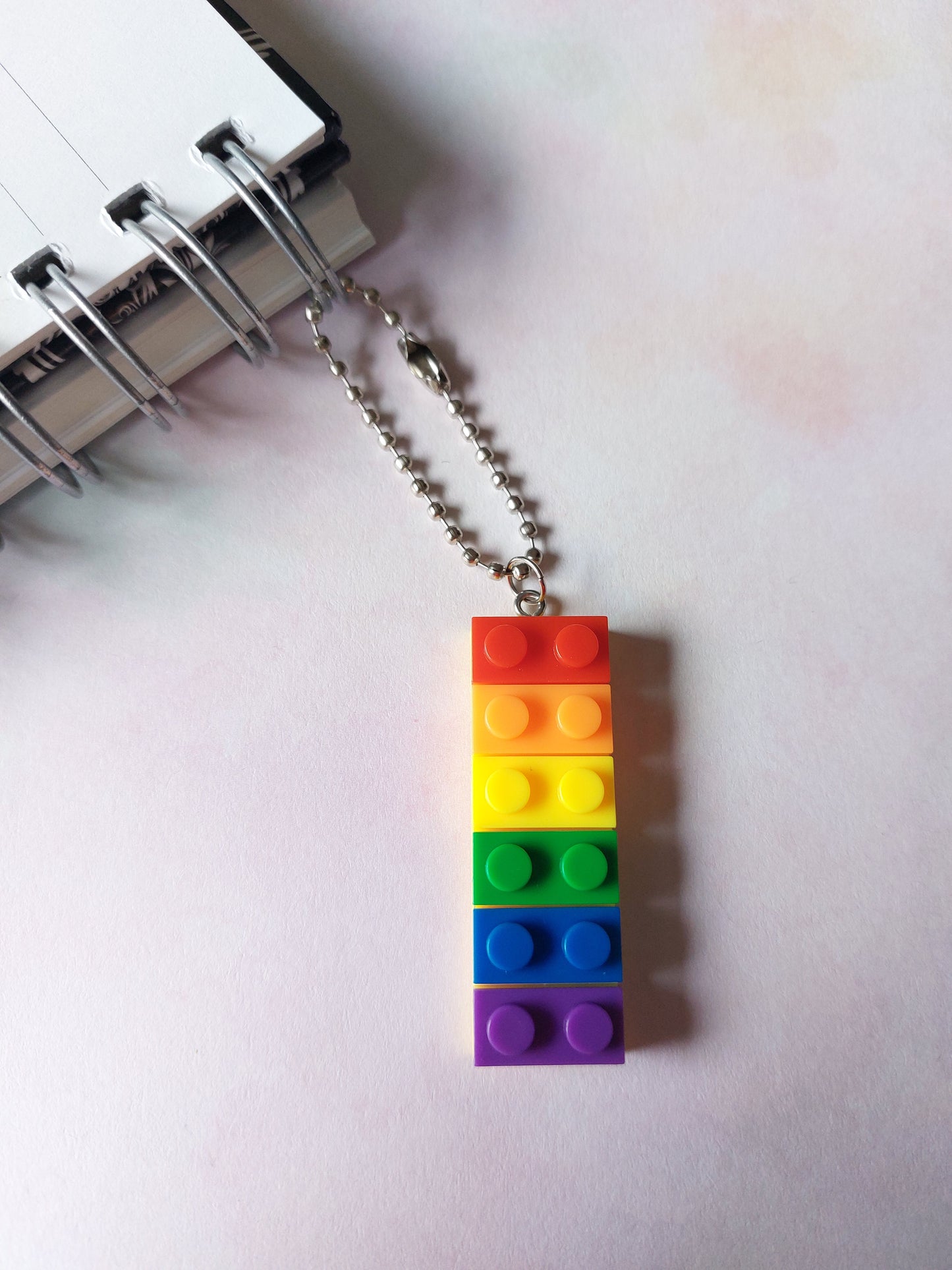 Rainbow Building Bricks Planner Charm