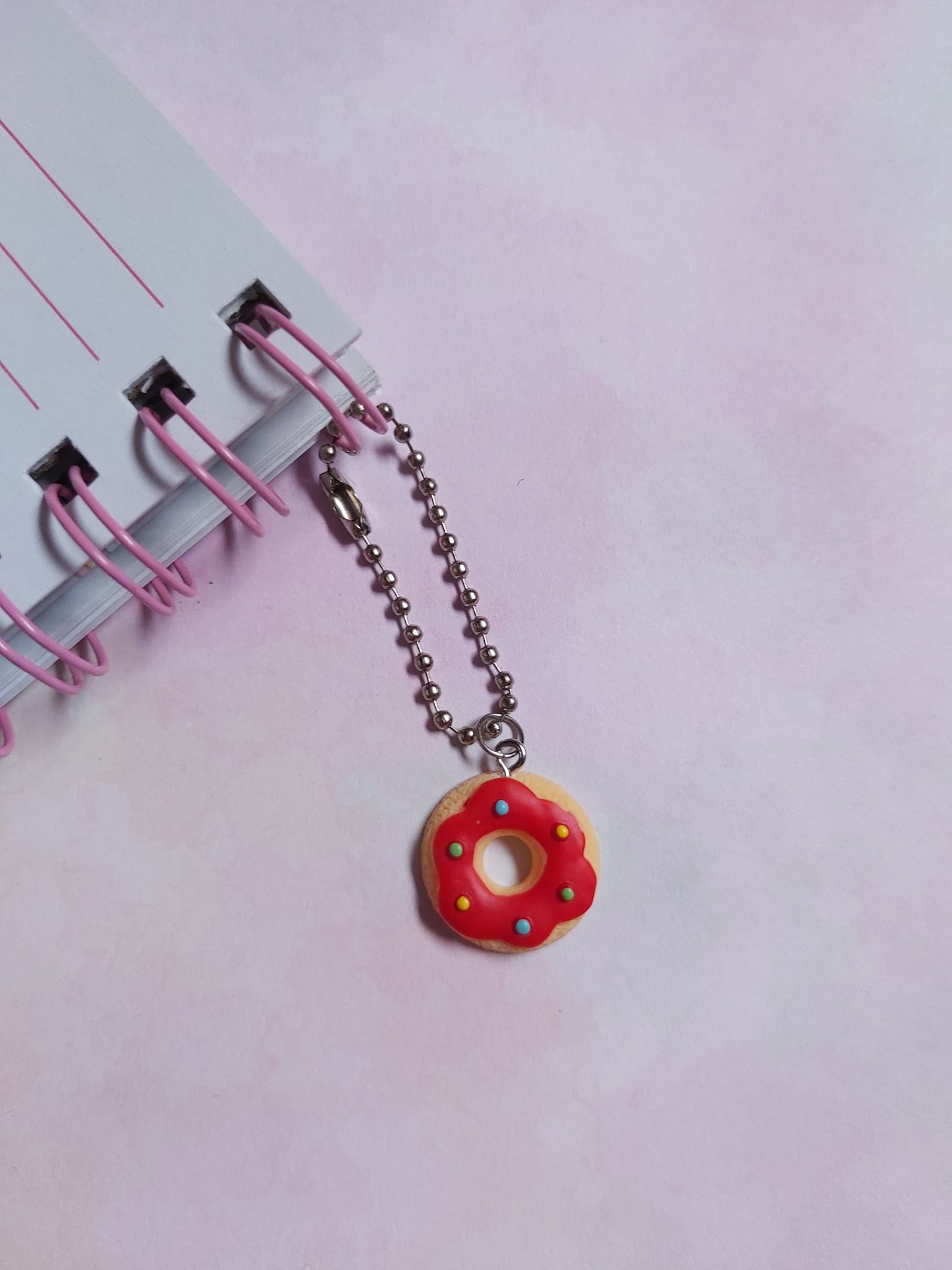 Red Sprinkle Doughnut Planner Charm