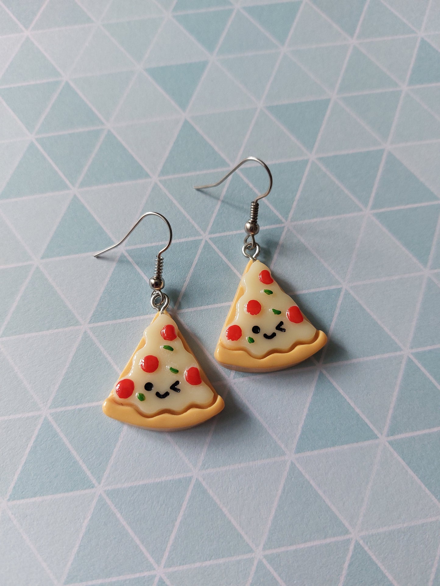 pizza slice earrings