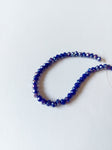 4mm pearl lustre glass beads - faceted rondelle - royal blue 