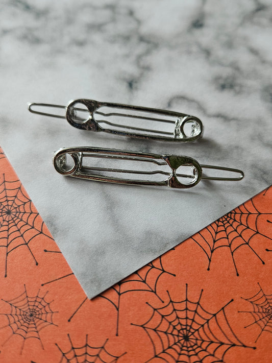 safety pin hair clips (set of 2)