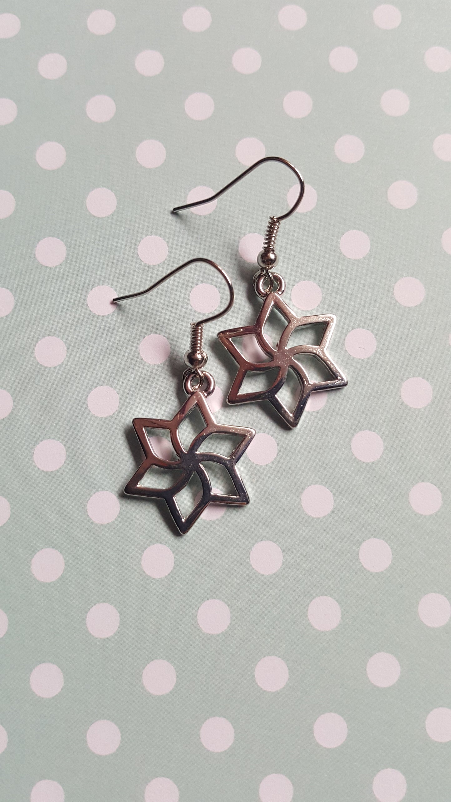 Star Earrings | Gold or Silver Plated Star Charm Earrings | Minimal Dainty Jewelry | Cute Everyday Gift