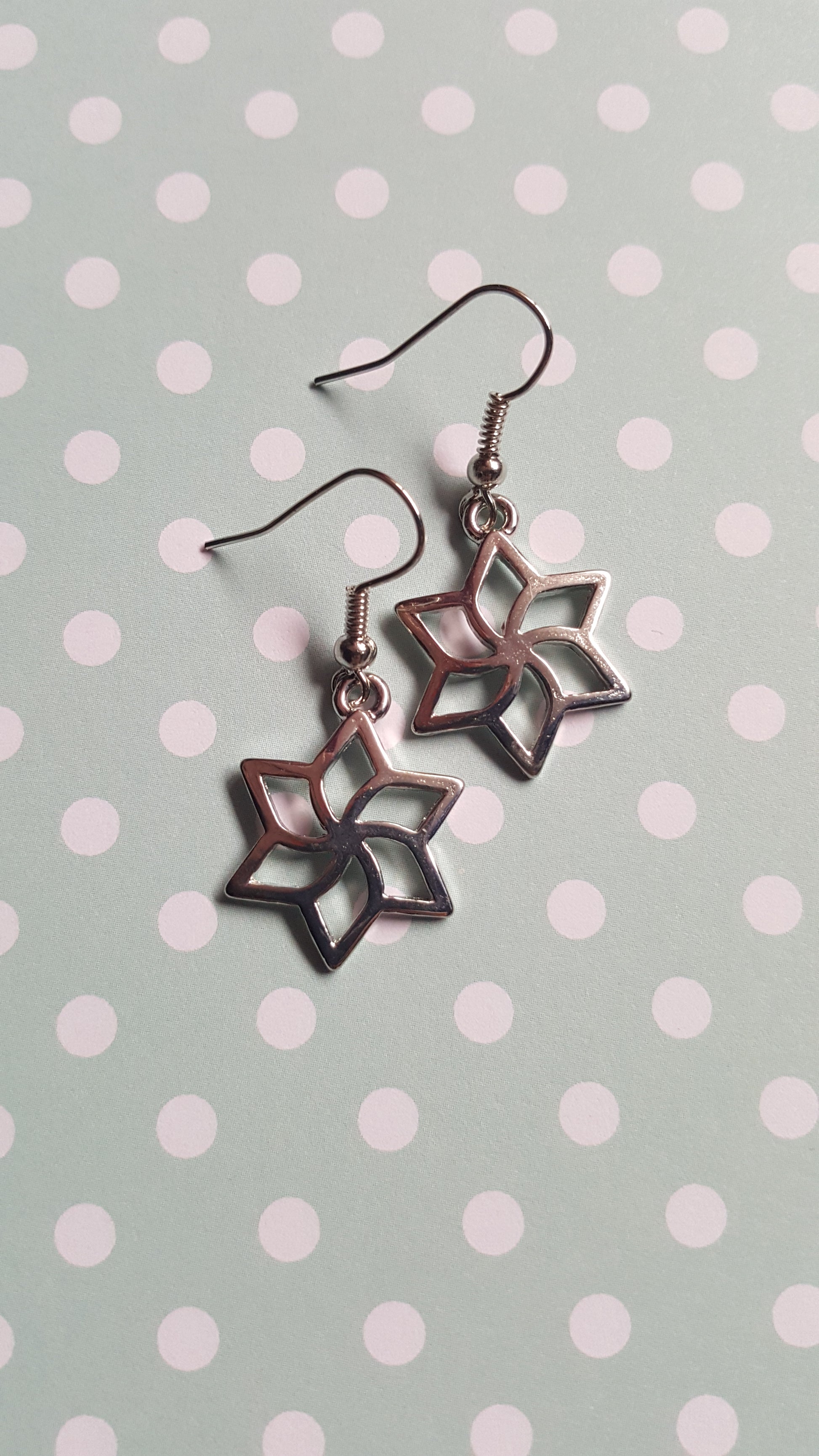 Star Earrings | Gold or Silver Plated Star Charm Earrings | Minimal Dainty Jewelry | Cute Everyday Gift
