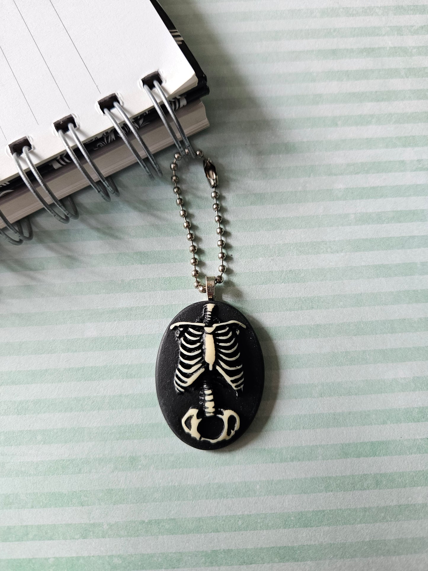 ribcage cameo planner charm 