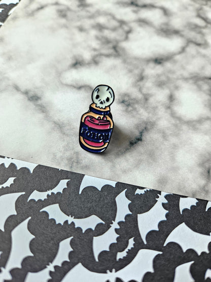 Enamel Pin Badge - Skull Potion Bottle