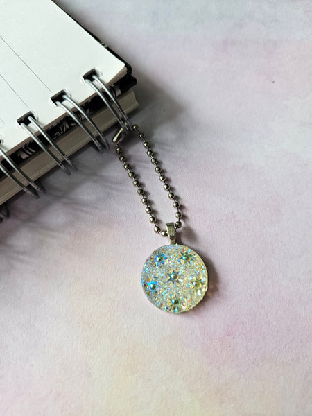 sparkly disc planner charm