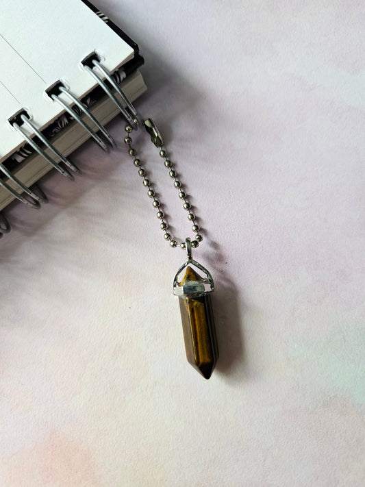 tigers eye planner charm