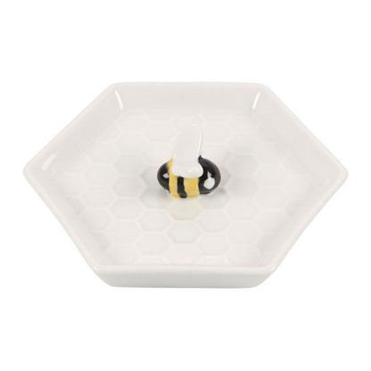 Bee Hexagonal Trinket Dish