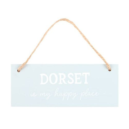 Dorset is My Happy Place Hanging Sign