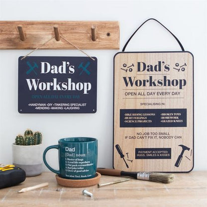 30cm Dad's Workshop Hanging Sign