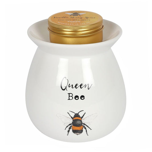 Large Queen Bee Wax Melt Burner Gift Set