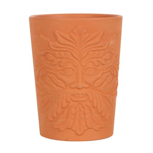 16cm Green Man Terracotta Plant Pot