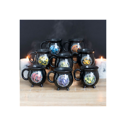 Yule Colour Changing Cauldron Mug by Anne Stokes