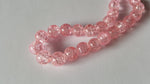 10mm crackle glass beads - pale pink