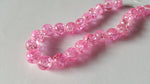 10mm crackle glass beads - pale pink