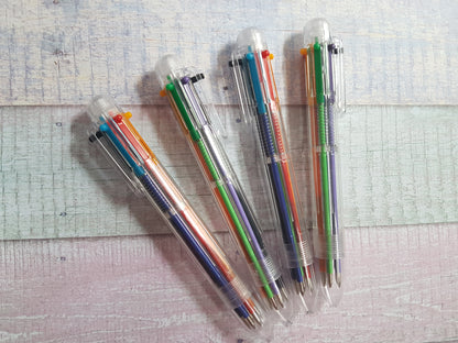 6-in-1 coloured pen