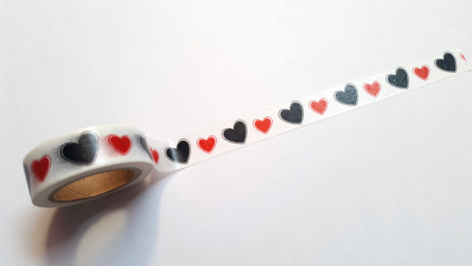 hearts washi tape