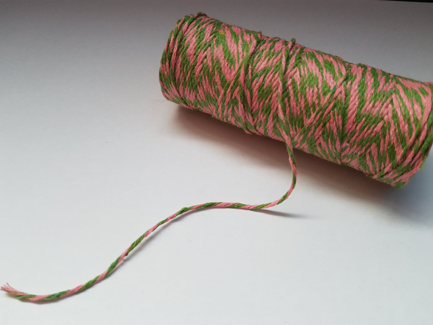 green & pink bakers twine