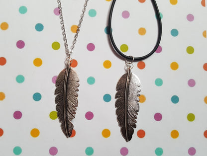 feather necklaces