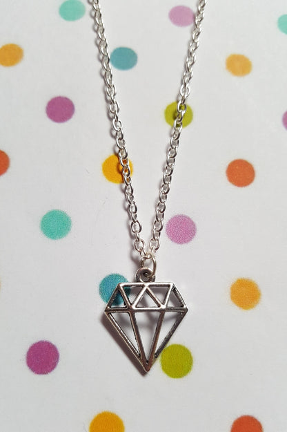 diamond gem necklace