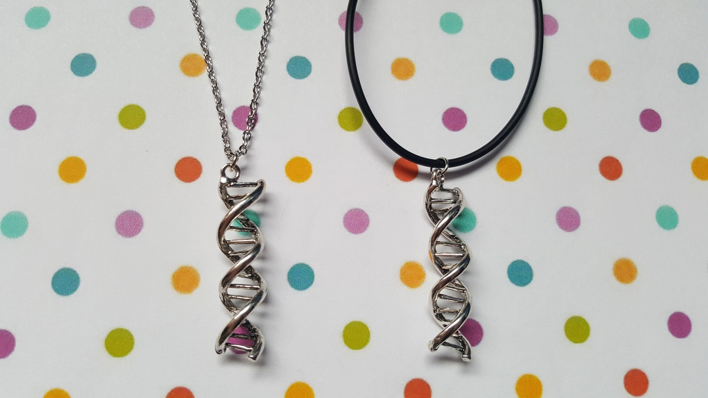 DNA helix necklaces