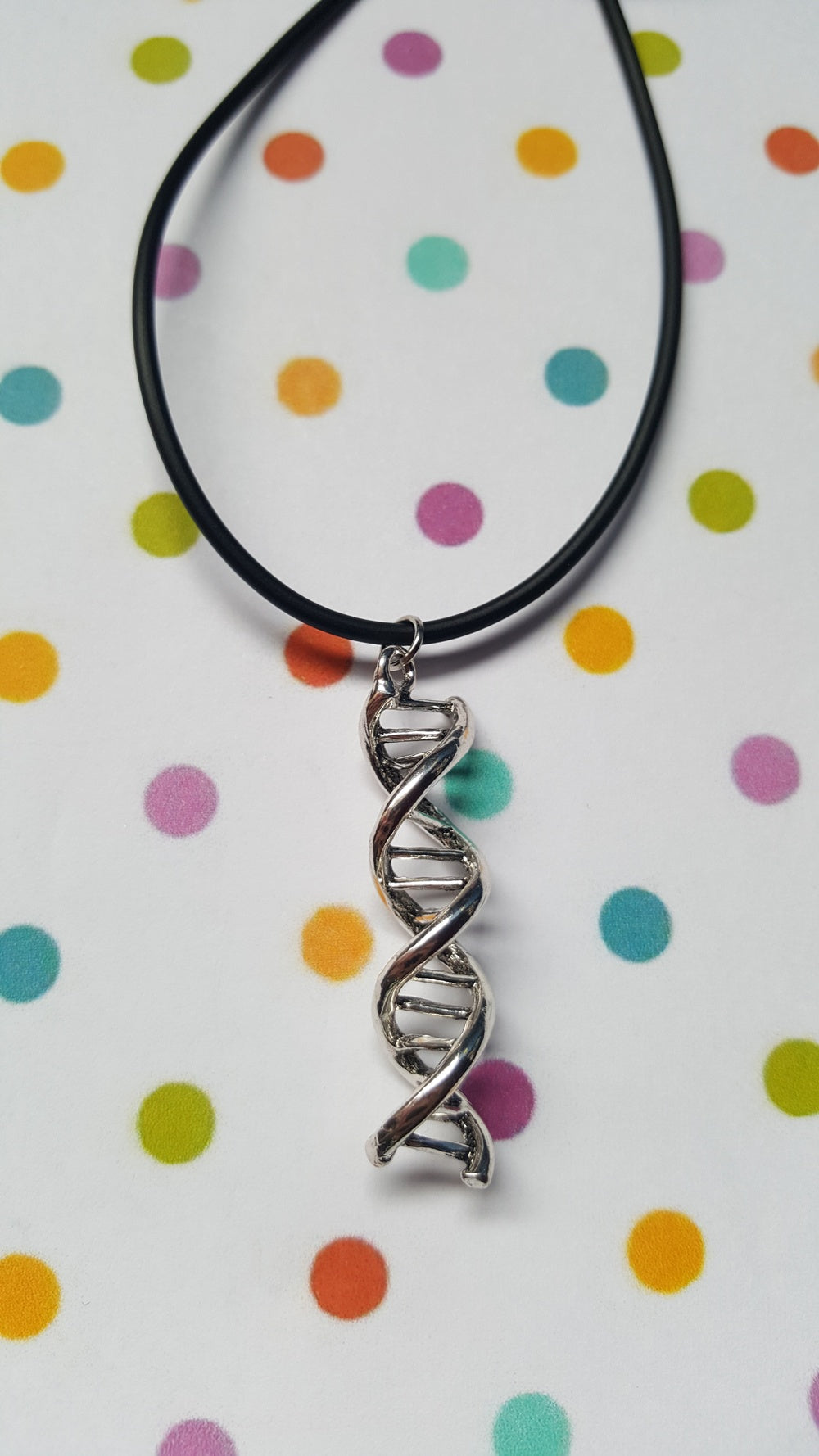 DNA helix necklace