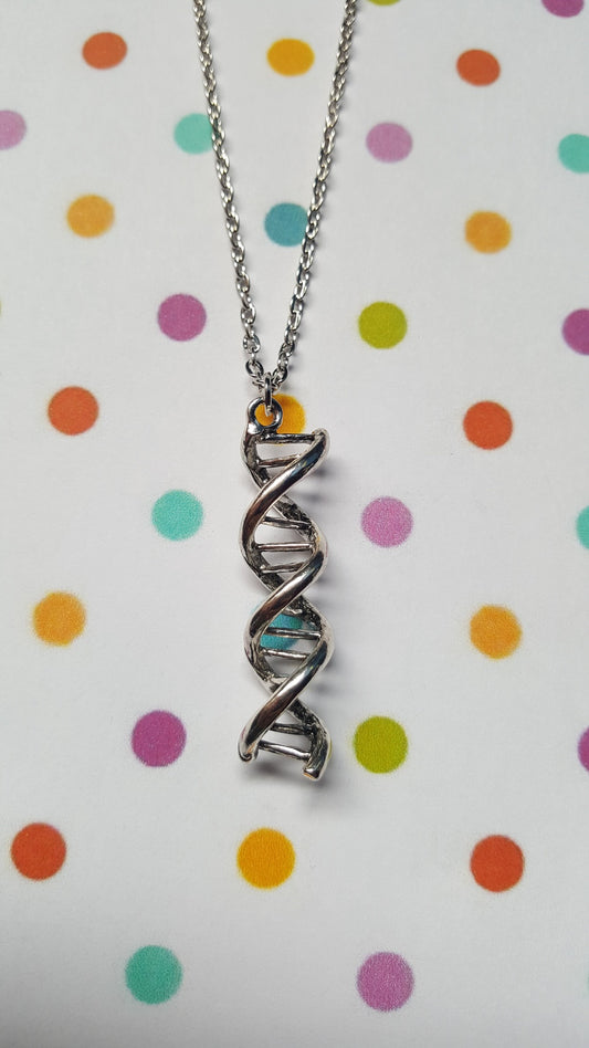 DNA helix necklace