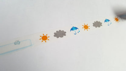 weather washi tape