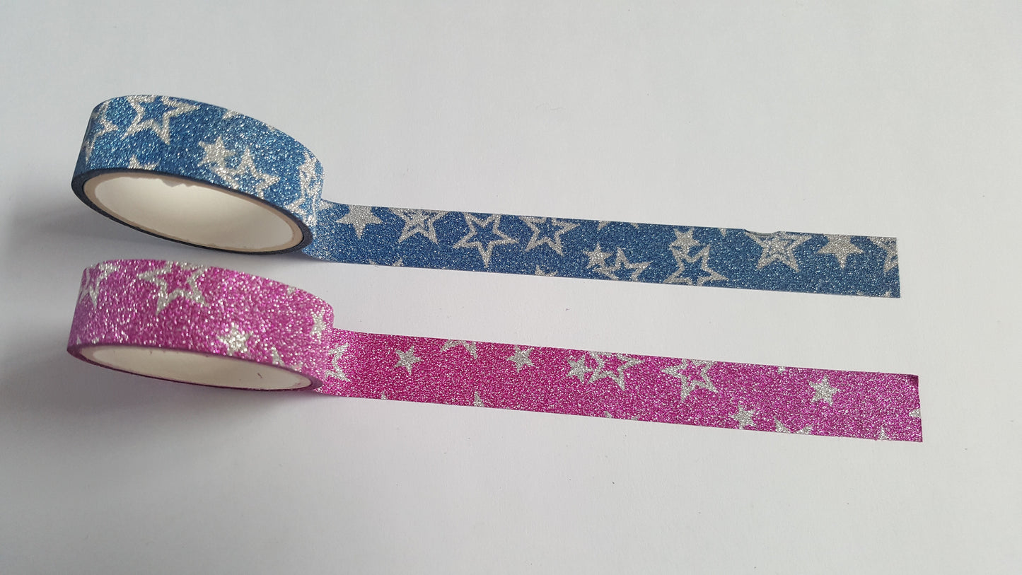 3m washi tape - 15mm - glitter - stars