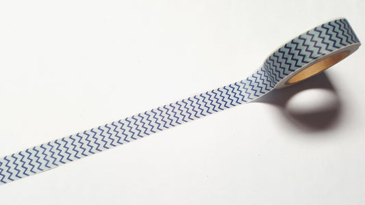 chevron washi tape - blue 