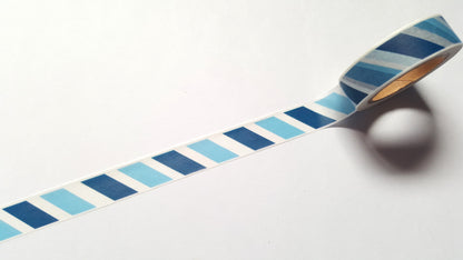 striped washi tape - blue 