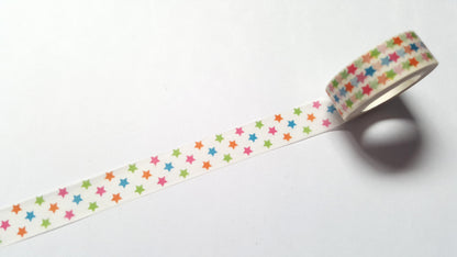 10m washi tape - 15mm - stars