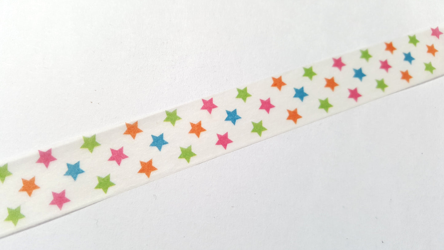 10m washi tape - 15mm - stars