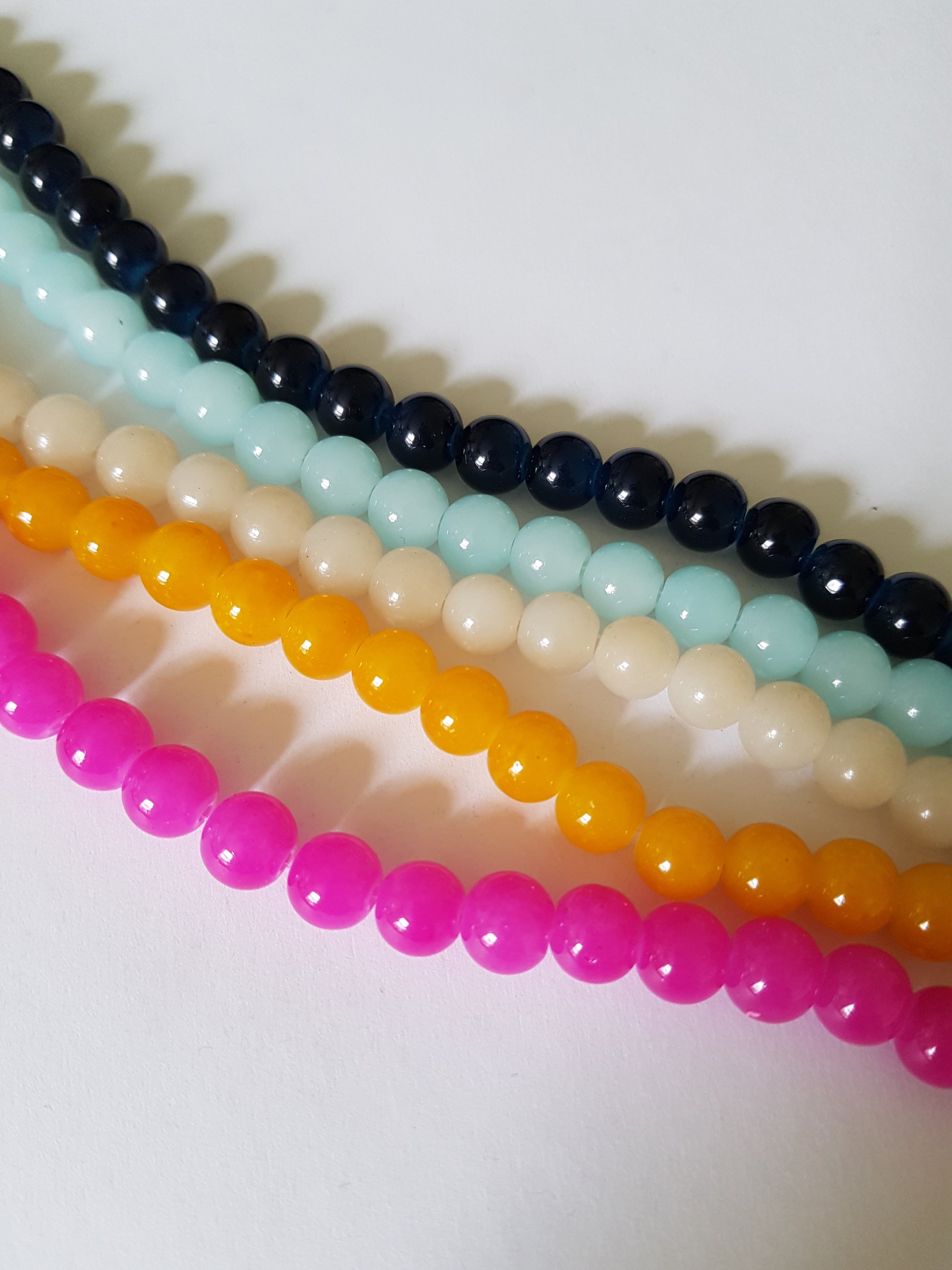 8mm imitation jade glass beads