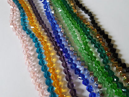 8mm glass helix beads