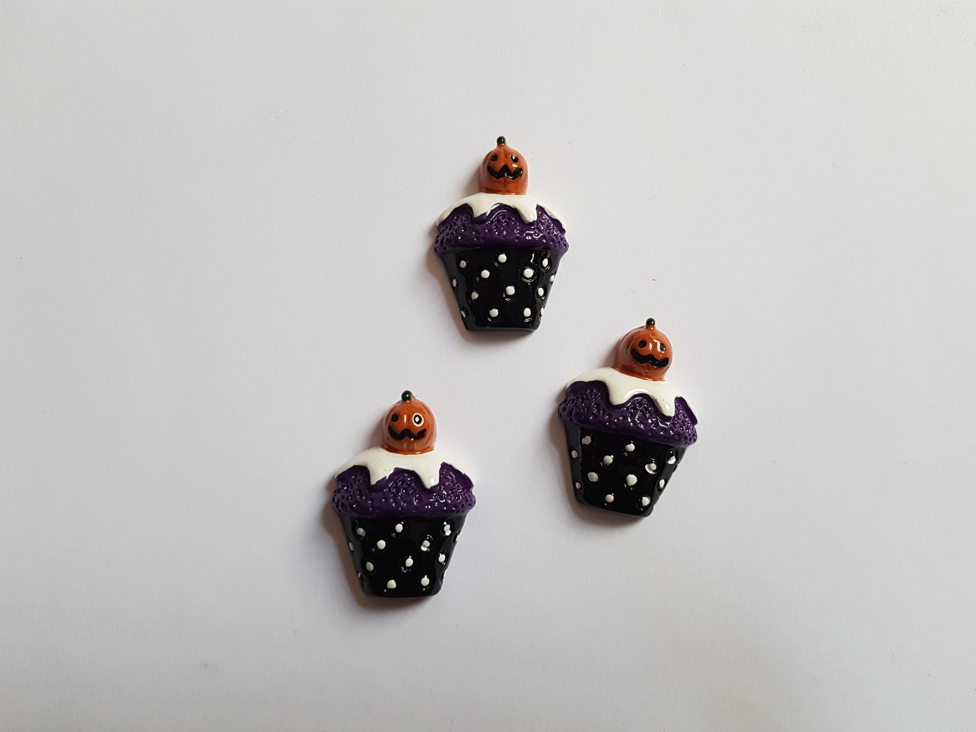 halloween cupcake flatbacks - pumpkin