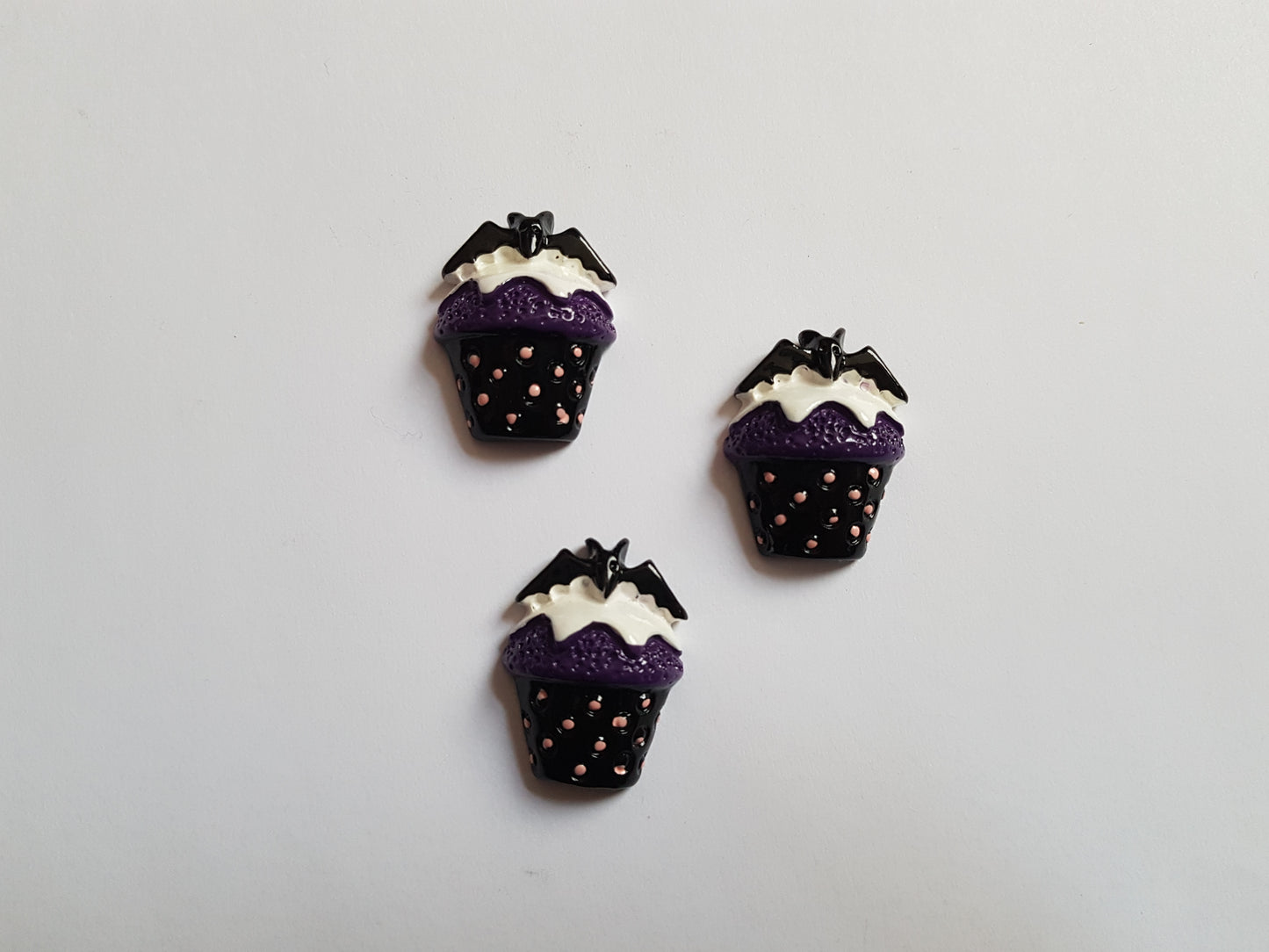 halloween cupcake flatbacks - bat 