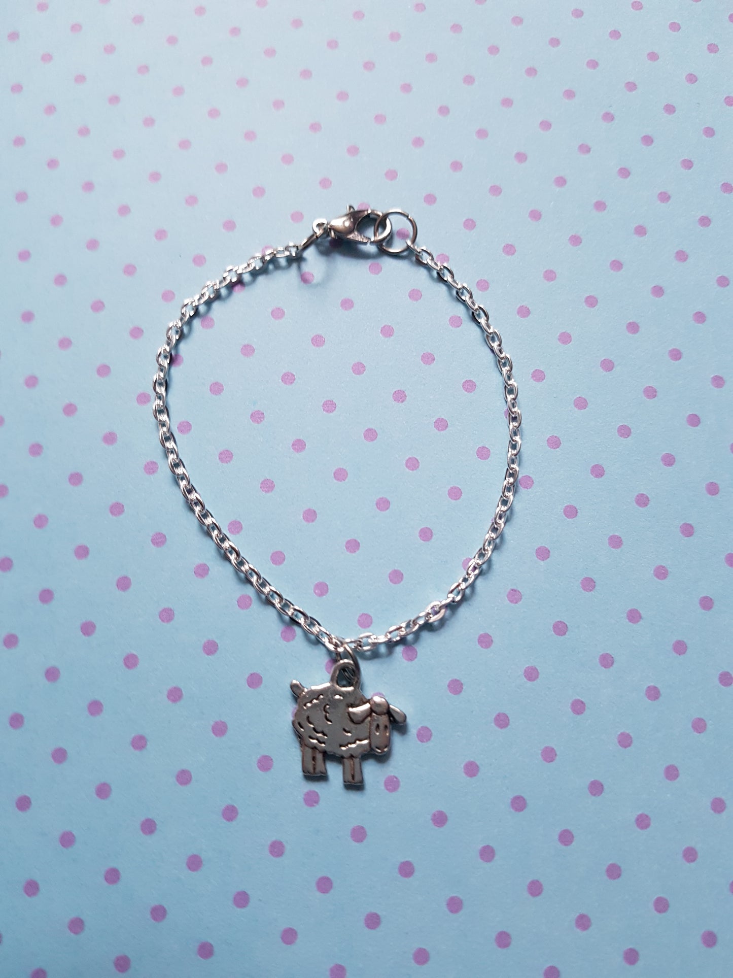 sheep charm bracelet chain 