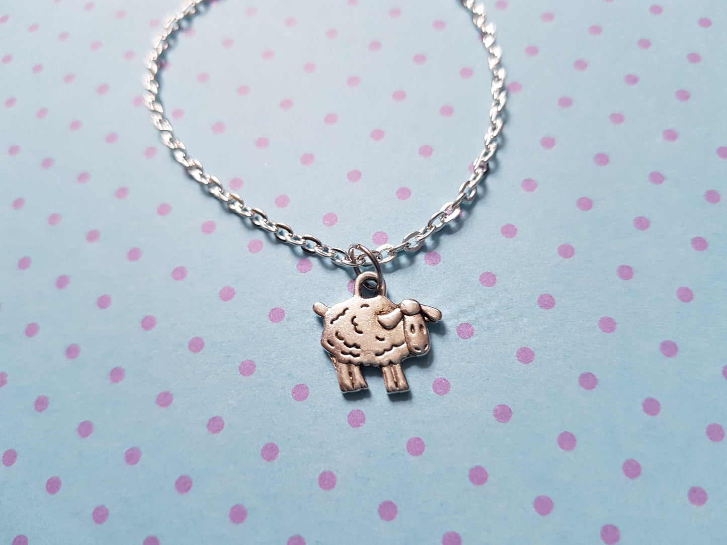 sheep charm bracelet chain 