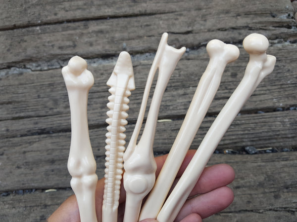 skeleton bones pen set (set of 5) 